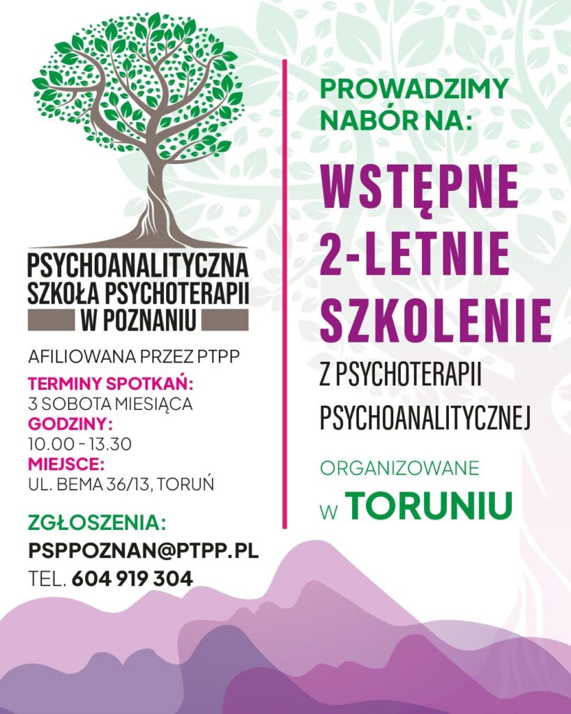 Wstępne 2-letnie szkolenie z psychoterapii psychoanalitycznej